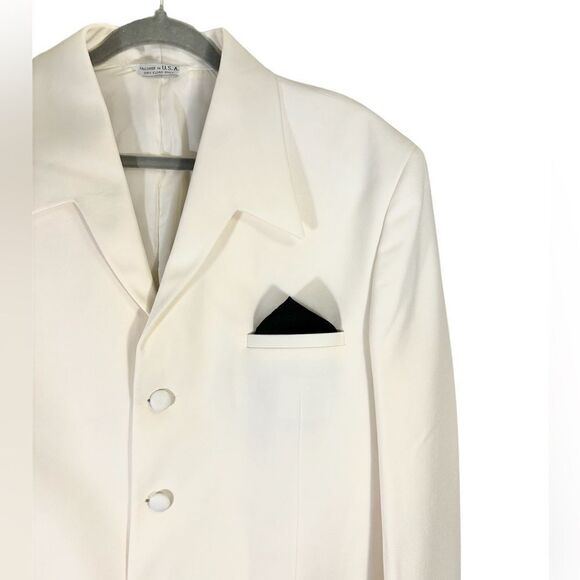 Marcozzi White Official Blazer Made in U.S Size 41L - Picture 4 of 9